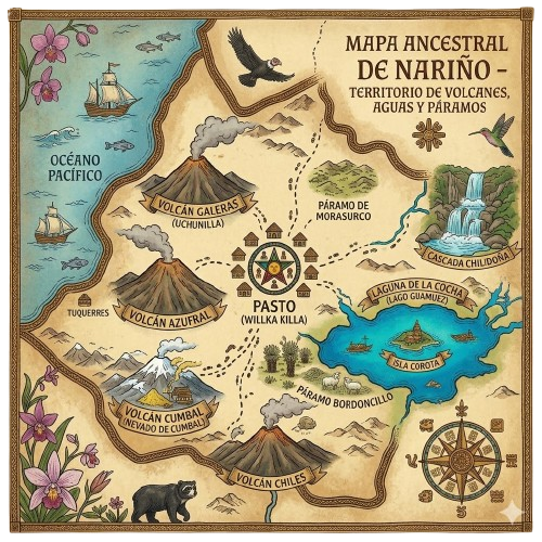 Mapa de Nariño - Ubicación de Pasto